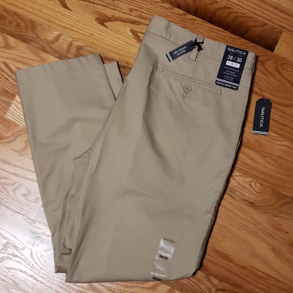 NAUTICA SLIM FIT MARINA PANTS 38 X 30
